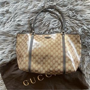 GUCCI gg crystal monogram joy tote